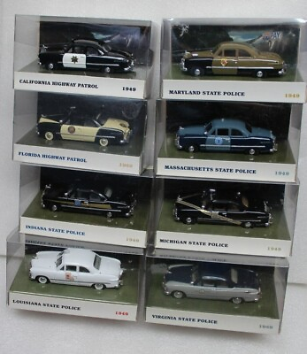 #ad #ad 1949 FORD POLICE CARS 1 43 Scale White Rose