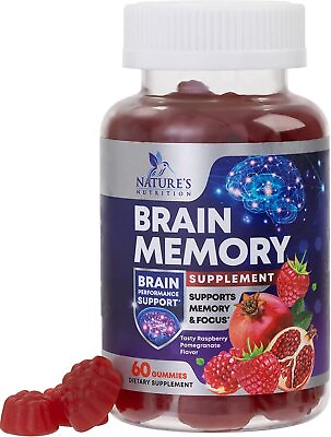 #ad Memory Gummies for Brain Support for Memory Focus Concentration amp; Learning