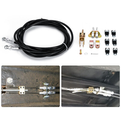 #ad 330 9371 Universal Rear Parking Brake Emergency E Brake Cable Kit Black