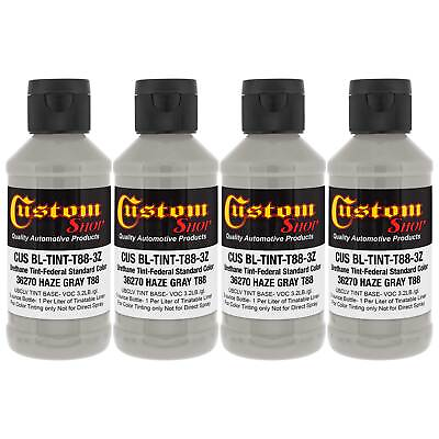 #ad #ad 3oz Haze Gray Federal Color #36270 Urethane Tint Bed Liner Coatings 4 Pack