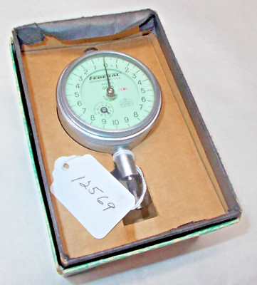 Federal WC3Q .0005quot; Wet Proof Dial Indicator .050quot; Range Rev. Counter USA