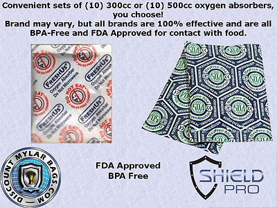 #ad Convenient 10 Packs of 300cc or 500cc Oxygen Absorbers Scavengers Packets