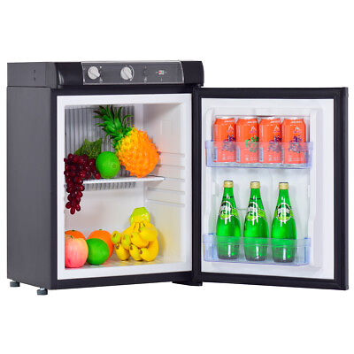 #ad SMAD Gas Fridge Propane Refrigerator 3 Way Camper Fridge 110V 12V LPG 2.1 Cu Ft