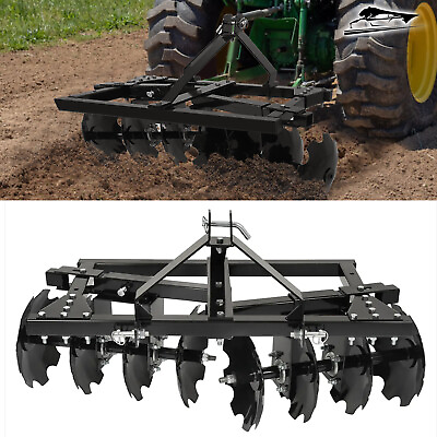 #ad Disc Plow Harrow Compact Garden Lawn Tractor Accessory For ATV