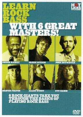 #ad Learn Rock Bass With 6 Great Masters DVD VERY GOOD