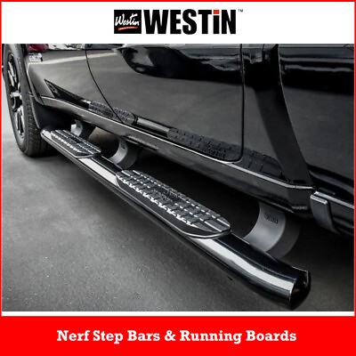 #ad Westin Pro Traxx 4quot; Oval Nerf Step Bars for 19 24 Silverado Sierra 1500 Crew Cab