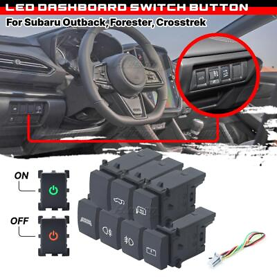 #ad For Subaru Impreza 2016 25 Forester 2019 25 LED Dashboard Control Switch Button