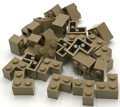 #ad Lego 25 New Dark Tan Bricks 2 x 2 Corner Pieces