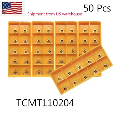 #ad #ad 50Pcs TCMT110204 251 TCMT21.51 Carbide Inserts For Lathe Turning Tool Boring