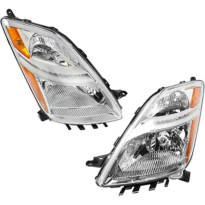 #ad Headlight Set For 2006 2007 2008 2009 Toyota Prius Left and Right 2Pc Halogen