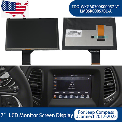 #ad 7quot; LCD Display Touch Screen Radio Navigation For Jeep Compass 2017 2020 Replace