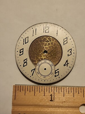#ad Illinois Pocket Watch Dial From Retired Railroad Estate 50#x27;s amp; Earlier Lot