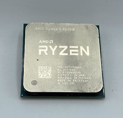#ad AMD Ryzen 5 5600X 4th Gen 6 Core 12 Threads Unlocked Desktop Processor Used