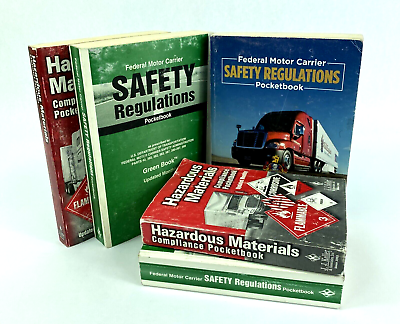 #ad Federal Motor Carrier Safety Regulations amp; Hazardous Materials Lot PB Books