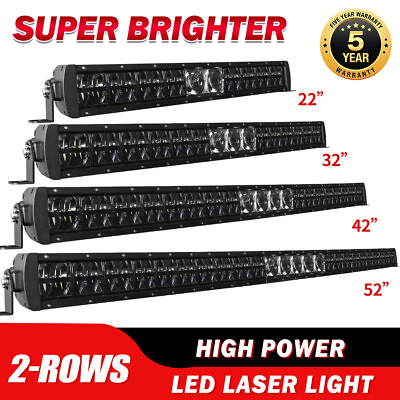 #ad Dual Row Led Laser Bar Light 22quot; 32quot; 42quot; 52quot; Combo Driving for Offroad ATV 4X4