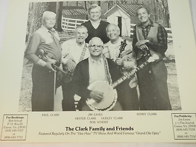 #ad The Clark Family and Friends promo Agency photo 8.5 X 11quot;