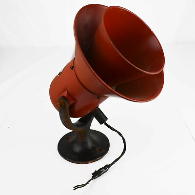 FEDERAL Sign amp; Signal Air Raid Siren Warning Red Large Vintage Electric Powered