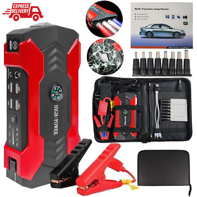 #ad 99800mAh Car Jump Starter Booster Jumper Box Power Bank Battery Charger Portable
