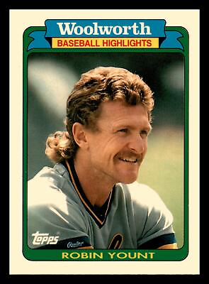 #ad Robin Yount 1990 Topps Woolworth #1 HOF Milwaukee Brewers MINT