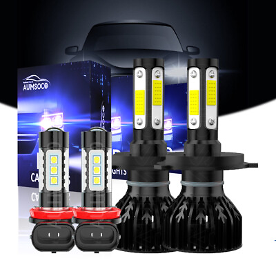 #ad For Renault Megane Sedan 2.0L 2003 2010 LED Headlight Hi Low Fog Light Bulbs Kit