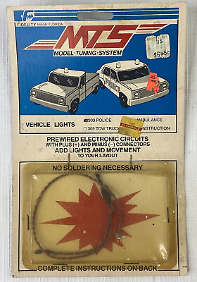 #ad MTS Model Tuning System Vehicle Lights # 303 Blue Police Lights Kit Model Train