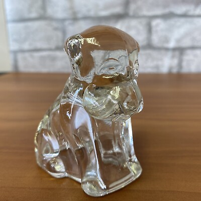 #ad #ad Vintage Federal Glass quot;Mopey Dogquot; Candy Container 1940s Scottie Pup Figurine