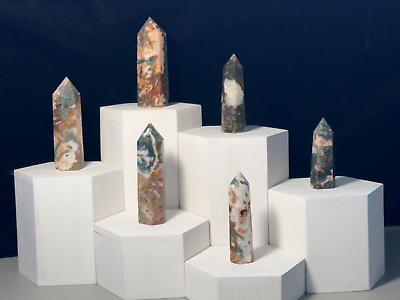 #ad Carnelian Moss Agate TowerQuartz Crystal MetaphysicalReiki Unique Gift Decor