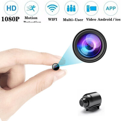 #ad 1080P Mini Spy Camera WiFi HD Hidden IP Night Vision Camcorder Home Security Cam