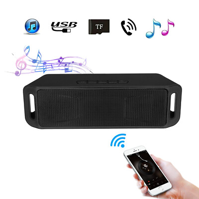 #ad LOUD Bluetooth Speaker Wireless Waterproof Outdoor Stereo Bass USB TF FM Radio