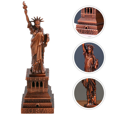 #ad Metal Crafts Decorative Statue of Liberty Mini Office Desktop Commemorate