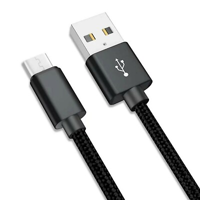 #ad 3x Short Micro USB to USB Fast Charger Cable Cords High Speed Data and Charging