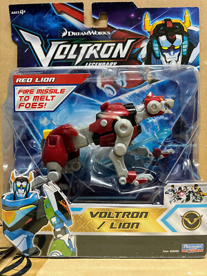 #ad Playmates Voltron Series Red Lion Action Figure Fire Missles to melt Foes