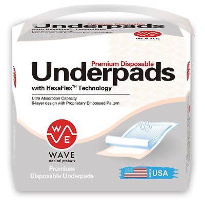 #ad 100 Adult Disposable Chair Incontinence Bed Protector Pads Underpads 30quot;X36quot;