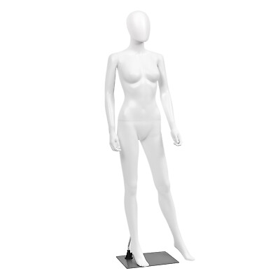 #ad Costway 5.8 FT Female Mannequin Egghead Plastic Full Body Dress Form Display