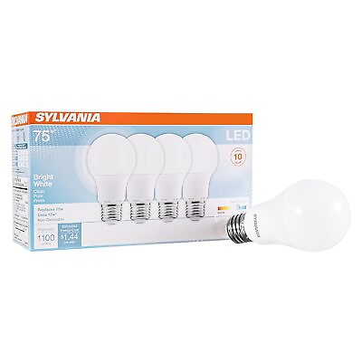 #ad #ad SYLVANIA LED A19 Light Bulb 75W Equivalent Efficient 12W Frosted Finish 11