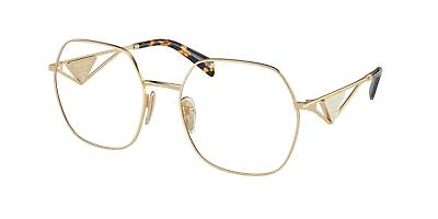 #ad NEW Prada 59ZV Eyeglasses 1511O1 Gold 100% AUTHENTIC