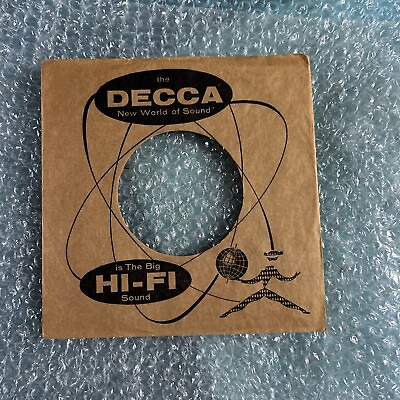 #ad sleeve only 1 Decca Hi Fi Big Sound record company sleeve only 45