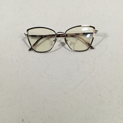 #ad Tom Ford TF 5740 B Womens Silver Frame Clear Lens Blue Block Eyeglasses Frame