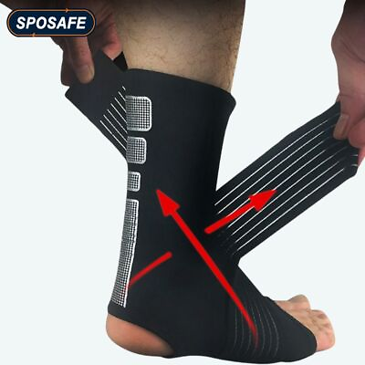 #ad Ankle Compression Sleeve Brace Nylon Polyester Ankle Support Sock Sleeves 1PC