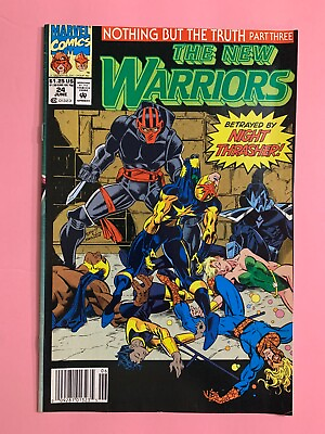 #ad The New Warriors #24 Jun 1992 Vol.1 Newsstand 5579