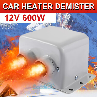 #ad Portable Electric Car Heater 12V 600W Heating Fan Defogger Defroster Demister US