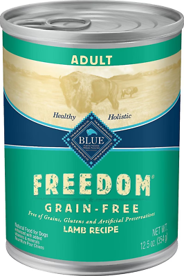 #ad 12.5 oz can case of 24 Freedom Adult Lamb Recipe Grain Free Canned Dog Food