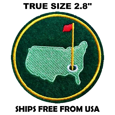 #ad #ad GOLF PATCH EMBROIDERED IRON ON SEW ON PATCHES MASTERS AUGUSTA