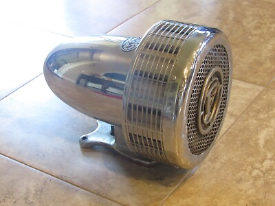 VINTAGE FEDERAL SIGN AND SIGNAL 12V FIRE ENGINE TRUCK SIREN MODEL Q2A CHROME OEM