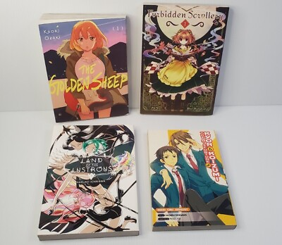 #ad Manga Japanese Comics 4 Book Lot Misc English Versions Paperback Graphic Novel