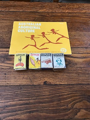VINTAGE LOT Of Federal And Aboriginal Match Boxes Aboriginal Culture Booklet
