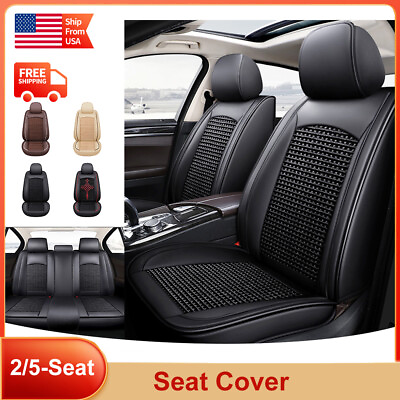 #ad Leather Car Seat Cover 2 5x Front Back Set Cushion Protector For Mazda CX5 2013