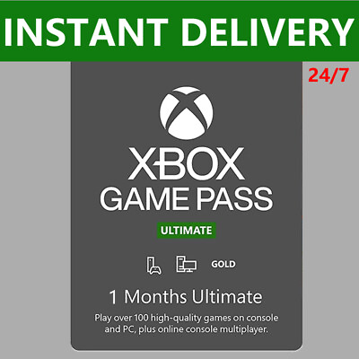 #ad 1 Month Xbox Game Pass Ultimate Live Gold Membership Existing Users US Only
