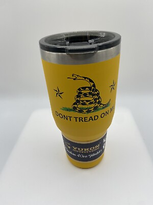 #ad Yukon Outfitters Freedom 40oz Yellow Tumbler Stainless quot;Dont Tread On Mequot;