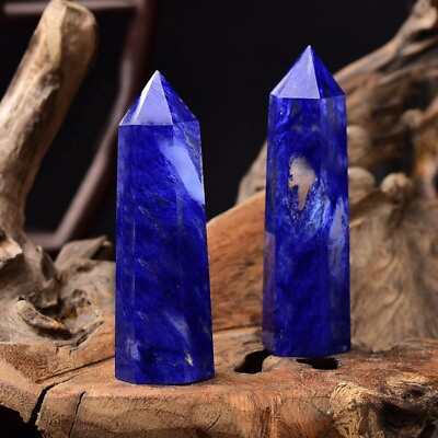 #ad Blue Smelting Quartz Healing Crystal Tower Point Wands Obelisk Home Decor Gifts
